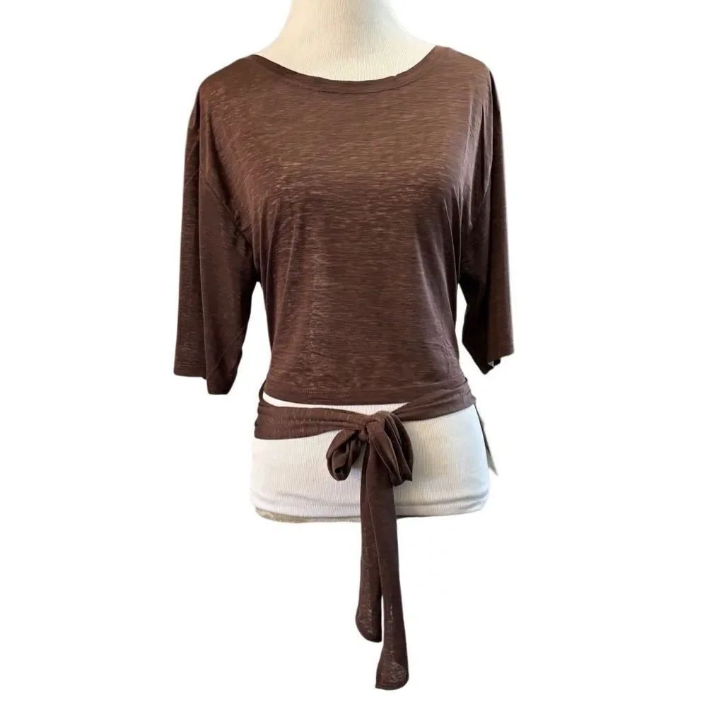 NWT Fabletics Ryan Tie Up Tee